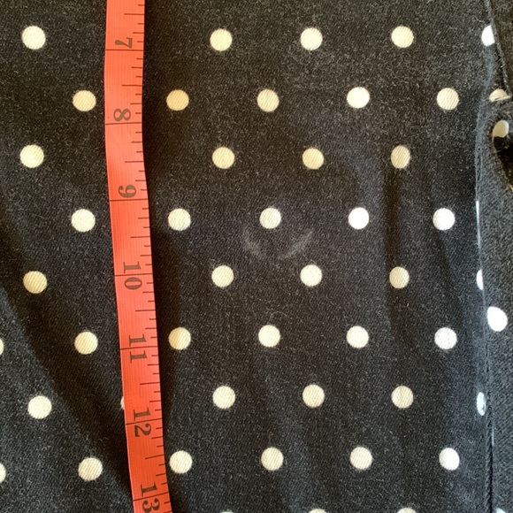 Fun Black slim ankle jeans with white polka dots. - Picture 8 of 8